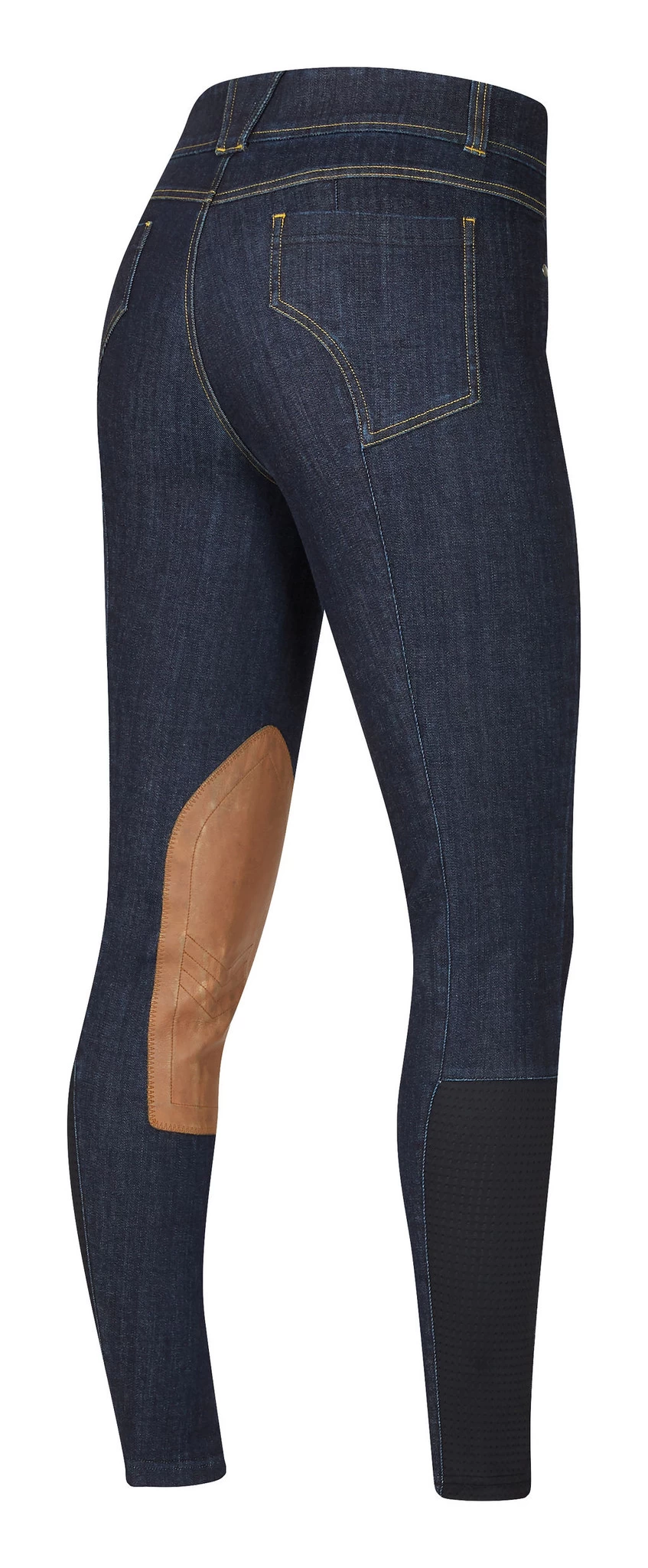 Kerrits Stretch Denim Knee Patch Breeches 3 Kerrits Stretch Denim Knee Patch Breeches - Image 3