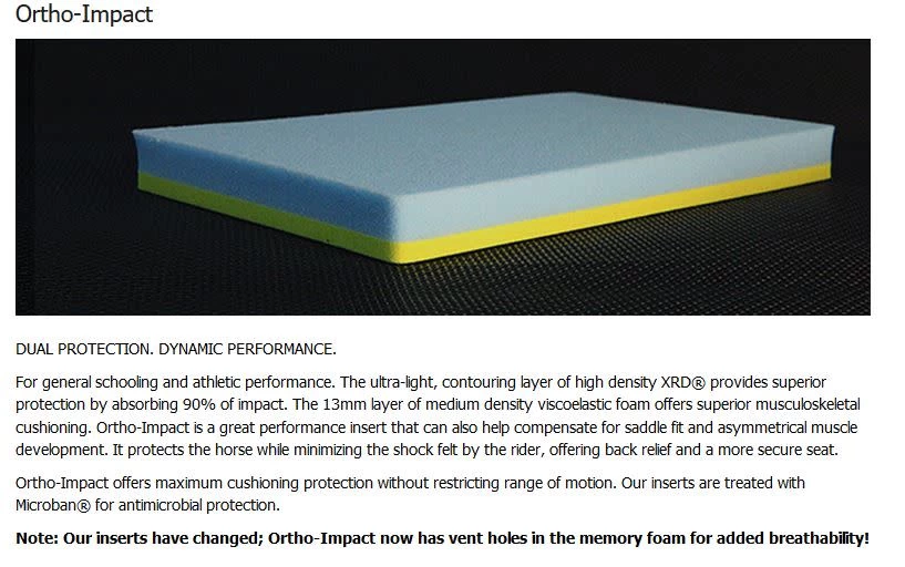 T3 Felt Lined Ortho Impact Performance Pad W/Shims - Black 1 T3 Felt Lined Ortho Impact Performance Pad W/Shims - Black