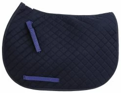 TuffRider Basic Pony Saddle Pad -Equestrian Discount Store TuffRider Basic AP Saddle Pad navy 20611.1495398957