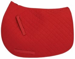 TuffRider Basic Pony Saddle Pad -Equestrian Discount Store TuffRider Basic AP Saddle Pad red 06377.1495398959