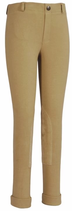 TuffRider Whimsical Horse Embroidered Pull On Jodhpurs -Equestrian Discount Store TuffRider embroidered jods tan 66214.1556728863