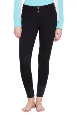 TuffRider Ribb Low Rise Wide Waistband Breeches 9 TuffRider Ribb Low Rise Wide Waistband Breeches -Equestrian Discount Store Tuffrider ribbed wide waistband breeches black 2 28375.1559232025