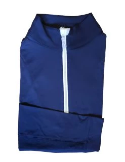 Tailored Sportsman Icefil Zip Top Sun Shirt 7 Tailored Sportsman Icefil Zip Top Sun Shirt -Equestrian Discount Store ZT1911 navy silver 14554.1669404563