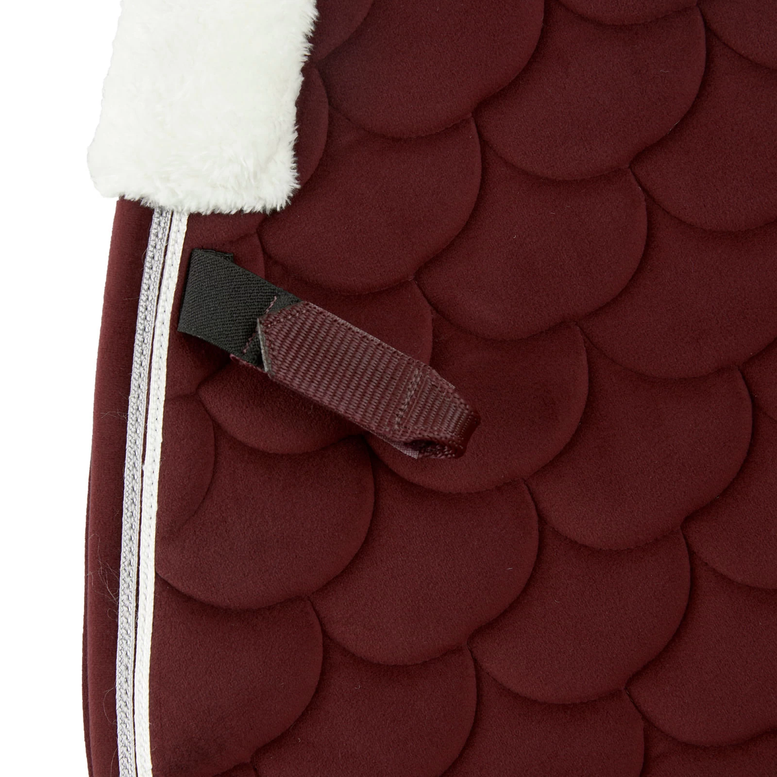 Horze Geneva Dressage Saddle Pad - Merlot 1 Horze Geneva Dressage Saddle Pad - Merlot