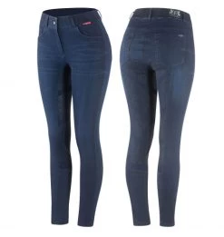 B VERTIGO ELLE FULL SEAT BREECHES DENIM WITH SILICONE GRIP