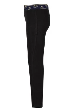 TuffRider Children's Cotton Schoolers/Riding Tights -Equestrian Discount Store childrens cotton schoolers black side 10419.1565015804