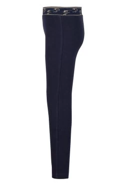 TuffRider Children's Cotton Schoolers/Riding Tights -Equestrian Discount Store childrens cotton schoolers navy side 32094.1565015789