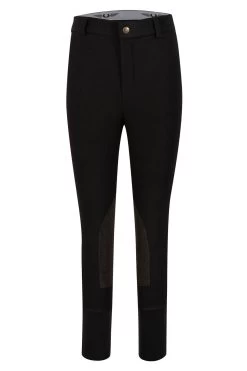 TuffRider® Children's Ribb Knee Patch Breeches 8 TuffRider® Children's Ribb Knee Patch Breeches -Equestrian Discount Store childrens ribb knee patch breeches black 56447.1564004188
