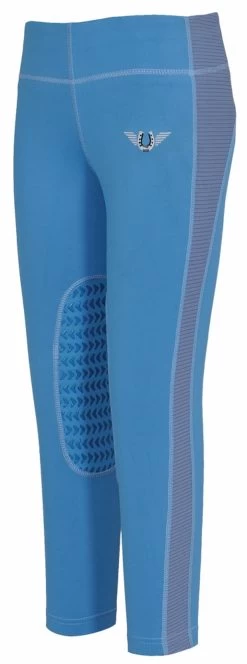 TuffRider Children's Ventilated Schooling Tights -Equestrian Discount Store childrens ventilated schooling tights french blue cornflower blue 02553.1493323088