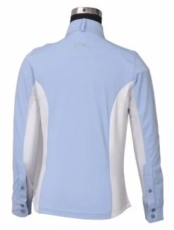 Equine Couture Children's Cara Long Sleeve Show Shirt 12 Equine Couture Children's Cara Long Sleeve Show Shirt -Equestrian Discount Store equine couture childrens cara long sleeve show shirt light blue back 25368.1570209761