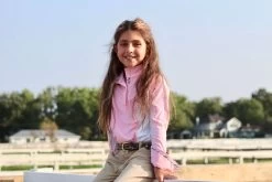 Equine Couture Children's Cara Long Sleeve Show Shirt 10 Equine Couture Children's Cara Long Sleeve Show Shirt -Equestrian Discount Store equine couture childrens cara long sleeve show shirt pink lifestyle 01074.1570209774