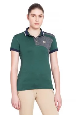 George H Morris Ladies Hunter Polo Shirt -Equestrian Discount Store george h morris ladies hunter polo shirt hunter 85506.1561841106