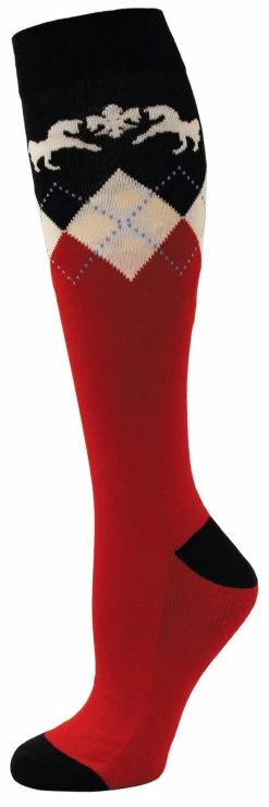 Equine Couture Hadley Socks - 3 Pack -Equestrian Discount Store hadley red 80207.1541722879