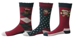 TuffRider Kids Holly 3 Pack Socks