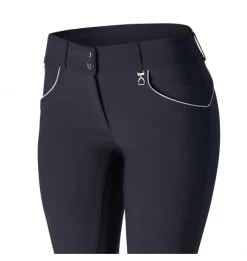 HORZE AUBREY WOMEN'S HIGH WAIST BREECHES WITH SILICONE KNEE PATCH -Equestrian Discount Store horze aubrey women s high waist breeches with silicone knee patch 2