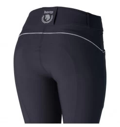 HORZE AUBREY WOMEN'S HIGH WAIST BREECHES WITH SILICONE KNEE PATCH -Equestrian Discount Store horze aubrey women s high waist breeches with silicone knee patch 3