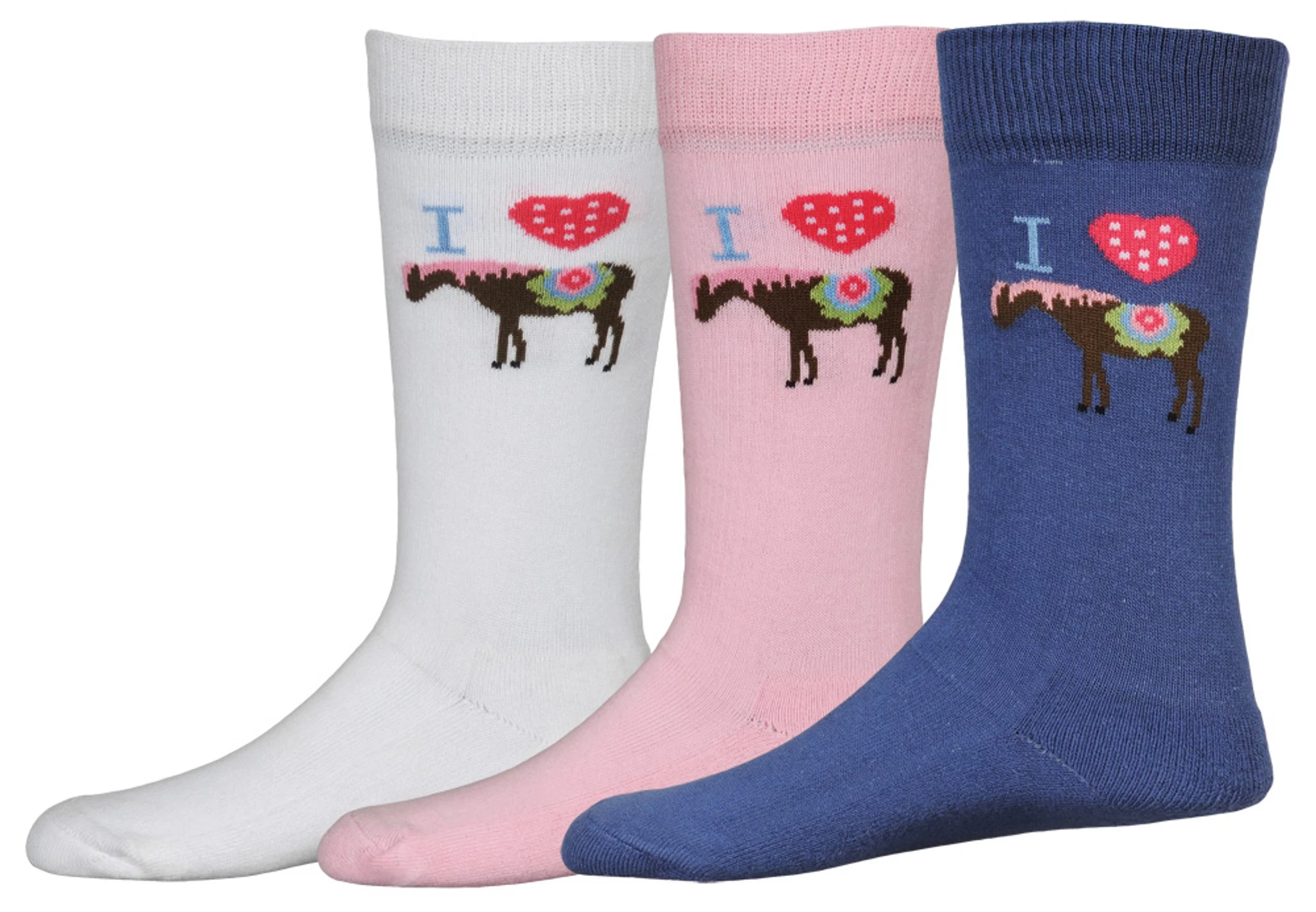 TuffRider I Heart Pony Socks - 3 Pack 1 TuffRider I Heart Pony Socks - 3 Pack