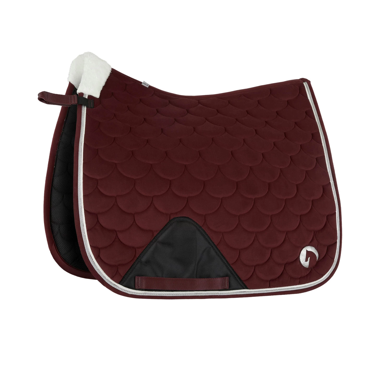 Horze Geneva Dressage Saddle Pad - Merlot 2 Horze Geneva Dressage Saddle Pad - Merlot - Image 2