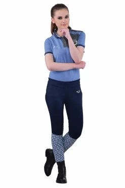TuffRider Ladies Ventilated Schooling Tights -Equestrian Discount Store ladies ventilated schooling tights navy 79350.1493345739