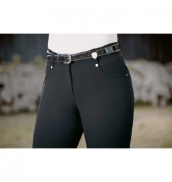 LAURIA GARRELLI WOMEN'S RIDING BREECHES BASIC SILICONE KNEE PATCH -Equestrian Discount Store lauria garrelli women s riding breeches basic silicone knee patch 4