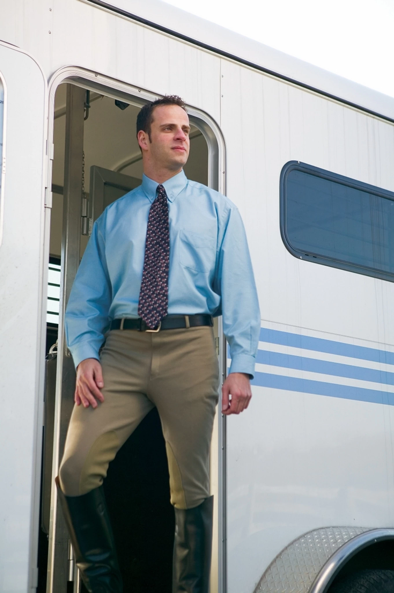 TuffRider Men's Cotton Knee Patch Breeches 2 TuffRider Men's Cotton Knee Patch Breeches - Image 2