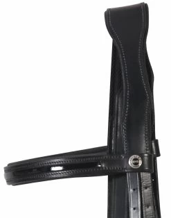 HDR Mono Crown Bridle W/Patent Leather Flash Nose Band -Equestrian Discount Store monocrown bridle flash patent leather crown 76235.1458165214