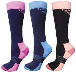 TuffRider Winter Neon 3 Pack Socks