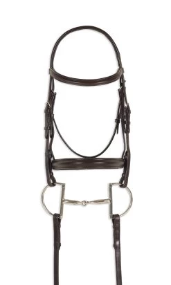 Ovation® Breed Plain Raised Padded Bridle - Quarter Horse