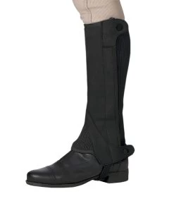 Ovation® Child's Elite Amara™ Ribbed Half Chaps -Equestrian Discount Store ovation childs amara half chaps Black 50766.1549572192
