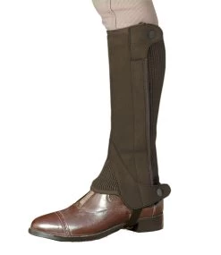 Ovation® Ladies Elite Amara™ Ribbed Half Chaps -Equestrian Discount Store ovation childs amara half chaps Brown 19865.1549573035