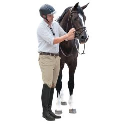 Ovation® Men's EuroWeave™ Knee Patch Breeches -Equestrian Discount Store ovation mens euroweave knee patch breech Classic Show Tan 77296.1558475174