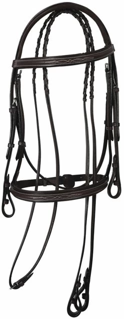 HDR Pro Mono Crown Fancy Padded Bridle -Equestrian Discount Store pro monocrown fancy padded bridle havana 32988.1508553518