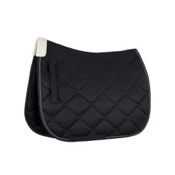 Horze Ghent Quick Dry Dressage Saddle Pad W/Faux Fur - Dark Navy -Equestrian Discount Store qfa0n1lrfr5wvu4snhtp