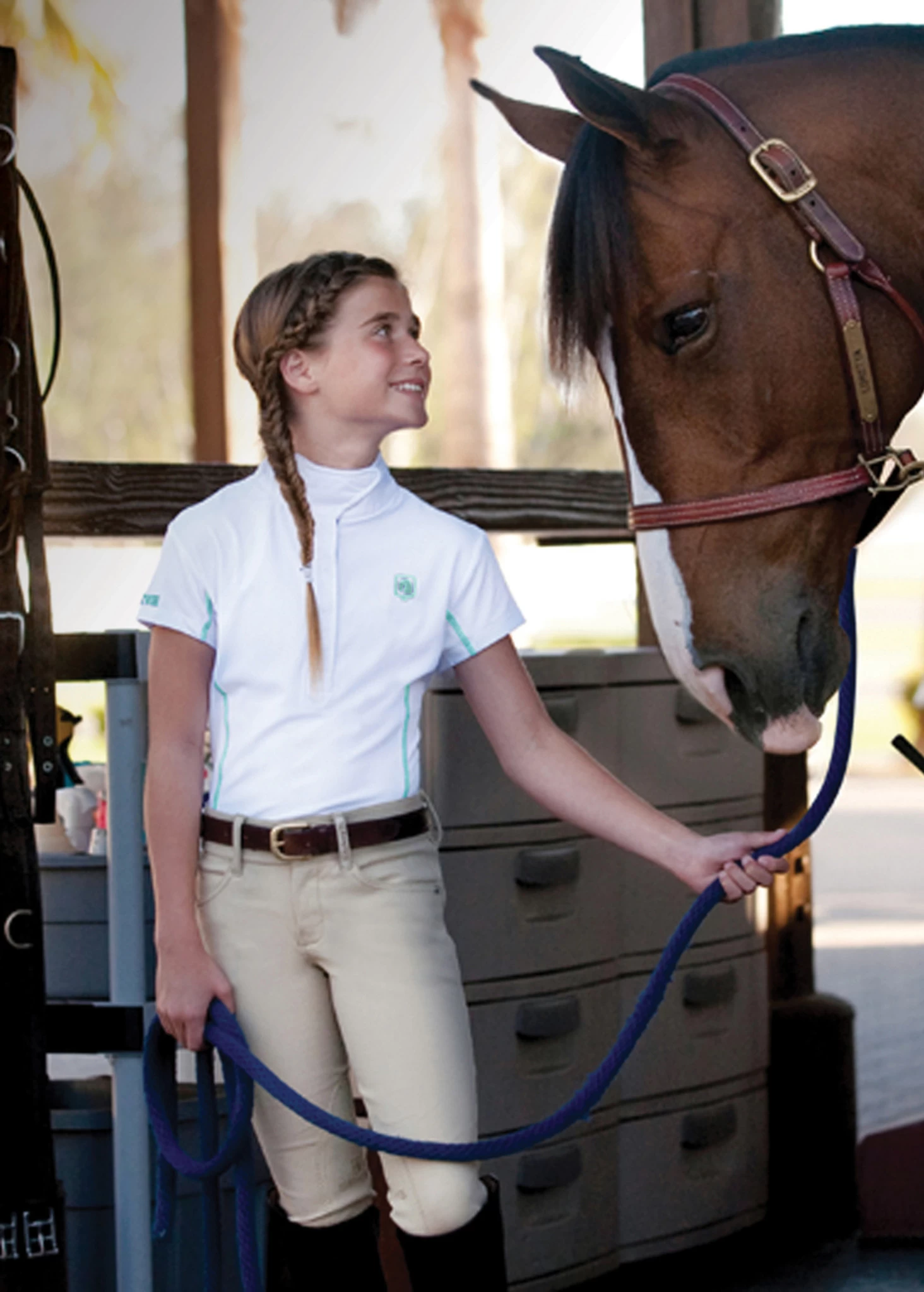 Romfh® Child's International Euro Seat Knee Patch Breeches 2 Romfh® Child's International Euro Seat Knee Patch Breeches - Image 2