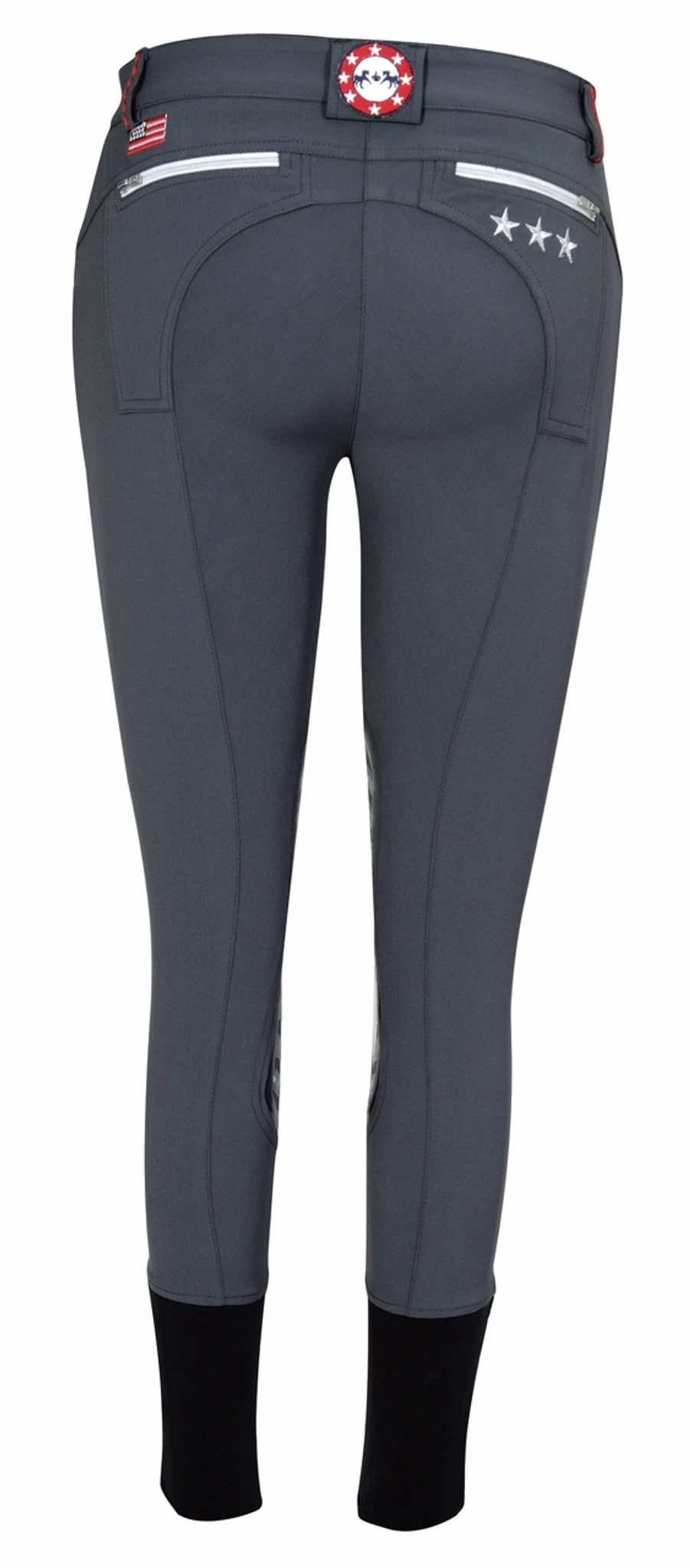 Equine Couture Stars & Stripes Knee Patch Breeches 4 Equine Couture Stars & Stripes Knee Patch Breeches - Image 4