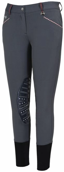 Equine Couture Stars & Stripes Knee Patch Breeches 9 Equine Couture Stars & Stripes Knee Patch Breeches -Equestrian Discount Store stars stripes charcoal 11652.1503519407