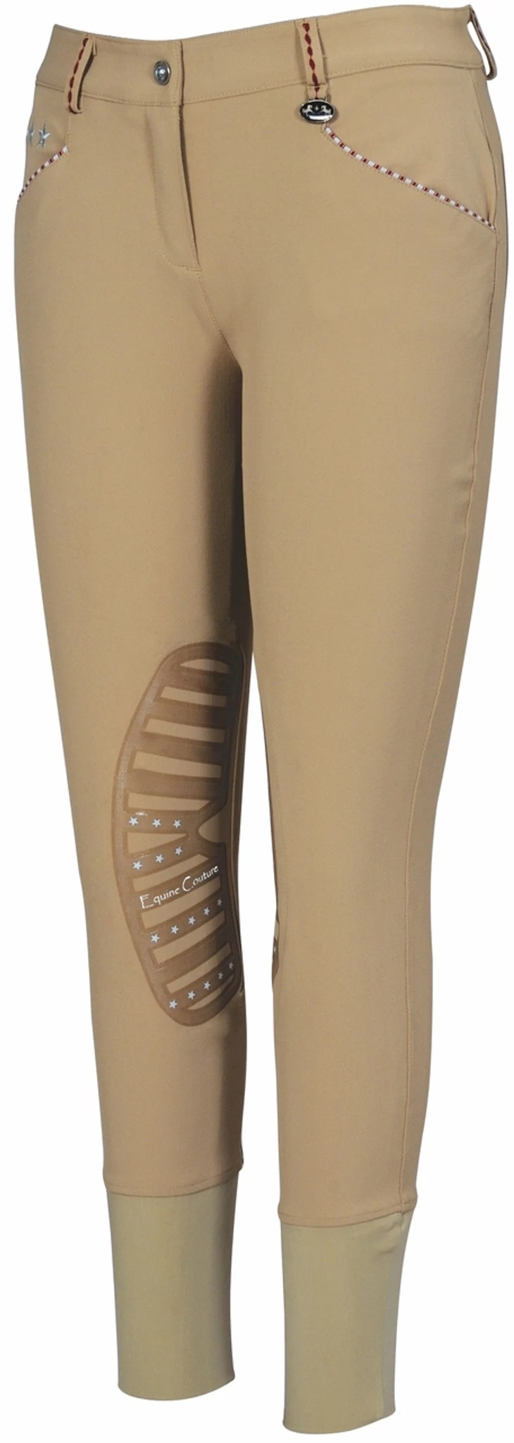 Equine Couture Stars & Stripes Knee Patch Breeches 1 Equine Couture Stars & Stripes Knee Patch Breeches